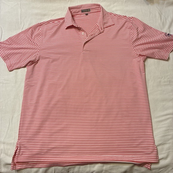 Peter Millar Other - Peter Millar Men's Polo XL Red Striped Summer Comfort Performance Golf shirt